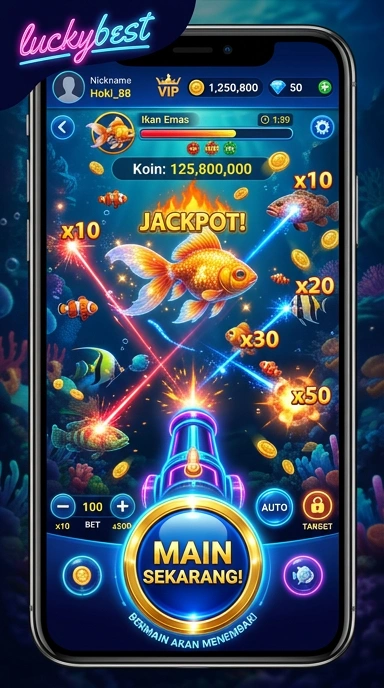 Layar utama luckybest — antarmuka bersih setelah instalasi